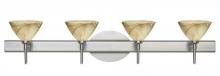 Besa Lighting 4SW-174383-SN - Besa Wall Domi Satin Nickel Mocha 4x40W G9