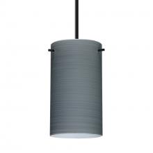 Besa Lighting B-4404TN-MED-BK - Besa Stilo 7 Pendant For Multiport Canopy Black Titan 1x40W B10 Med