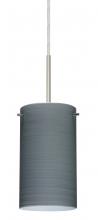Besa Lighting B-4404TN-SN - Besa Stilo 7 Pendant For Multiport Canopy Satin Nickel Titan 1x50W E12 base