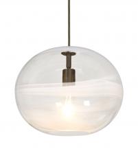 Besa Lighting J-GENOCL-BR - Besa, Geno Cord Pendant for Multiport Canopy, Vapor Clear, Bronze Finish, 1x60W Medium Base