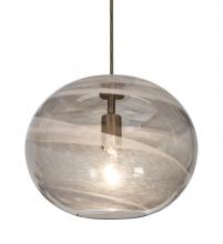 Besa Lighting J-GENOSM-BR - Besa, Geno Cord Pendant for Multiport Canopy, Vapor Smoke, Bronze Finish, 1x60W Medium Base