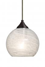 Besa Lighting J-JILLYCL-BR - Besa, Jilly Cord Pendant For Multiport Canopy, Vapor Clear, Bronze Finish, 1x60W Medium Base
