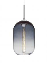 Besa Lighting J-OMEGA12ST-EDIL-SN - Besa, Omega 12 Cord Pendant For Multiport Canopies, Steel/Clear, Satin Nickel Finish