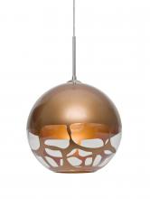Besa Lighting J-ROCKYCP-SN - Besa, Rocky Cord Pendant For Multiport Canopies, Copper, Satin Nickel Finish, 1x60W Medium Base