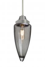 Besa Lighting J-SULUSM-SN - Besa, Sulu Cord Pendant For Multiport Canopy, Smoke Bubble, Satin Nickel Finish, 1x60W Medium Base