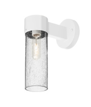 Besa Lighting JUNI10CL-WALL-EDIL-WH - Besa, Juni 10 Outdoor Sconce, Clear Bubble, White Finish, 1x4W LED Filament