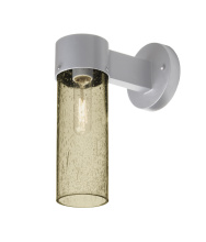 Besa Lighting JUNI10LT-WALL-EDIL-SL - Besa, Juni 10 Outdoor Sconce, Latte Bubble, Silver Finish, 1x4W LED Filament