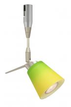 Besa Lighting RSP-5042GY-SN - Besa Spotlight Canto 3 Satin Nickel Bicolor Green/Yellow 1x35W Bipin MR11