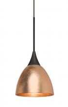Besa Lighting RXP-1758CF-BR - Besa Divi Pendant, Copper Foil, Bronze, 1x50W MAX GY6.35 Base