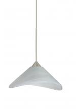 Besa Lighting RXP-191352-SN - Besa Pendant Hoppi Satin Nickel Marble 1x50W MAX GY6.35 Base