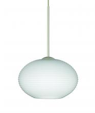 Besa Lighting RXP-561207-SN-L - Besa Pendant Lasso Satin Nickel Opal Matte 1x50W MAX GY6.35 Base, 15Ft. Cord