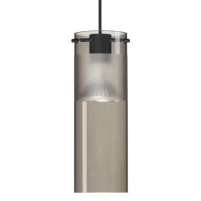 Besa Lighting RXP-6527ES-BK - Besa Pendant Scope 7, Black Finish, Smoke/Frost 1x50W MAX GY6.35 Base MR16