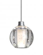Besa Lighting RXP-BOCA5BB-SN - Besa, Boca 5 Cord Pendant, Clear Bubble, Satin Nickel Finish, 1x35W MAX GY6.35 Base