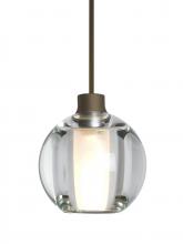 Besa Lighting RXP-BOCA5CL-BR-L - Besa, Boca 5 Cord Pendant, Clear, Bronze Finish, 1x35W MAX GY6.35 Base, 15Ft. Cord