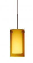 Besa Lighting RXP-G44007-BR - Besa Pendant Pahu 4 Bronze Transparent Armagnac/Opal 1x35W MAX GY6.35 Base