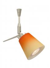 Besa Lighting SP-5042OP-SN - Besa Spotlight Canto 3 Satin Nickel Bicolor Orange/Pina 1x35W Bipin MR11
