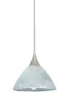 Besa Lighting X-174352-LED-SN - Besa Pendant For Multiport Canopy Domi Satin Nickel Marble 1x3W LED