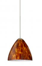 Besa Lighting X-177918-SN - Besa Pendant For Multport Canopy Mia Satin Nickel Amber Cloud 1x50W MAX GY6.35 Base