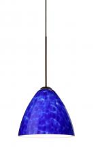 Besa Lighting X-177986-BR - Besa Pendant For Multport Canopy Mia Bronze Blue Cloud 1x50W MAX GY6.35 Base