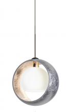 Besa Lighting X-4293SS-BR - Besa Pendant For Multiport Canopy Pogo Bronze Silver/Inner Silver 1x35W MAX GY6.35 Base