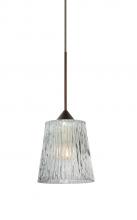 Besa Lighting X-512500-BR - Besa Pendant For Multiport Canopy Nico 4 Bronze Clear Stone 1x35W MAX GY6.35 Base
