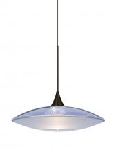 Besa Lighting X-6294BL-BR - Besa Pendant For Multiport Canopy Spazio Bronze Blue/Frost 1x50W MAX GY6.35 Base