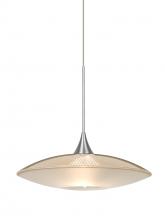 Besa Lighting X-6294GD-SN - Besa Pendant For Multiport Canopy Spazio Satin Nickel Gold/Frost 1x50W MAX GY6.35 Base