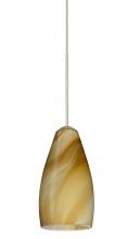 Besa Lighting X-7198HN-SN - Besa Pendant For Multiport Canopy Karli Satin Nickel Honey 1x50W MAX GY6.35 Base
