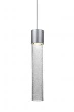 Besa Lighting X-WAND12CL-LED-SN - Besa, Wanda 12 Cord Pendant For Multiport Canopy, Clear Bubble, Satin Nickel Finish, 1x3W LED