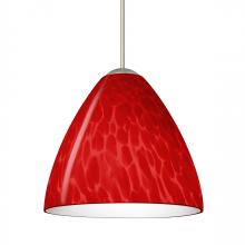 Besa Lighting XP-1779RC-SN - Besa Pendant Mia Satin Nickel Red Cloud 1x50W MAX GY6.35 Base