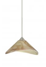 Besa Lighting XP-191383-SN - Besa Pendant Hoppi Satin Nickel Mocha 1x50W MAX GY6.35 Base