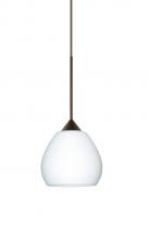 Besa Lighting XP-560507-BR - Besa Pendant Tay Tay Bronze Opal Matte 1x50W MAX GY6.35 Base