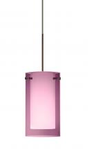 Besa Lighting XP-A44007-BR - Besa Pendant Pahu 4 Bronze Transparent Amethyst/Opal 1x35W MAX GY6.35 Base