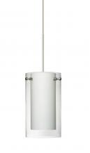 Besa Lighting XP-C44007-SN - Besa Pendant Pahu 4 Satin Nickel Clear/Opal 1x35W MAX GY6.35 Base