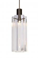 Besa Lighting XP-ICE7CL-BR - Besa Ice 7 Pendant, Clear Glass, Bronze Finish, 1x35W 35W MAX GY6.35 Base