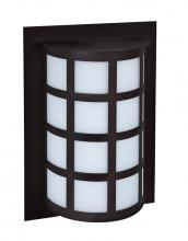 Besa Lighting SCALA13-SW-LED-BK - Besa Outdoor Scala 13 Black Satin White 1x8W LED