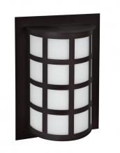 Besa Lighting SCALA13-WA-LED-BK - Besa Outdoor Scala 13 Black White Acrylic 1x8W LED