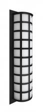 Besa Lighting SCALA28-WA-LED-BK - Besa Outdoor Scala 28 Black White Acrylic 3x8W LED
