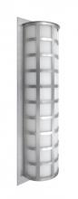 Besa Lighting SCALA28-WA-SL - Besa Outdoor Scala 28 Silver White Acrylic 3x60W A19