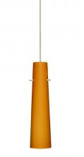 Besa Lighting RXP-567480-SN - Besa Camino Pendant Satin Nickel Amber Matte 1x50W MAX GY6.35 Base