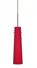 Besa Lighting XP-5674RM-BR - Besa Camino Pendant Bronze Ruby Matte 1x50W MAX GY6.35 Base