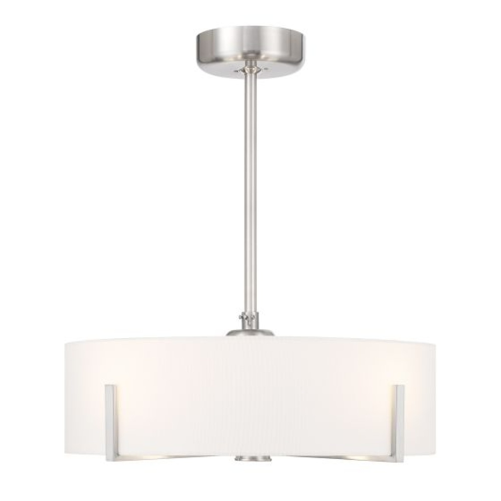 Mansell 4-Light Fan D'Lier in Satin Nickel