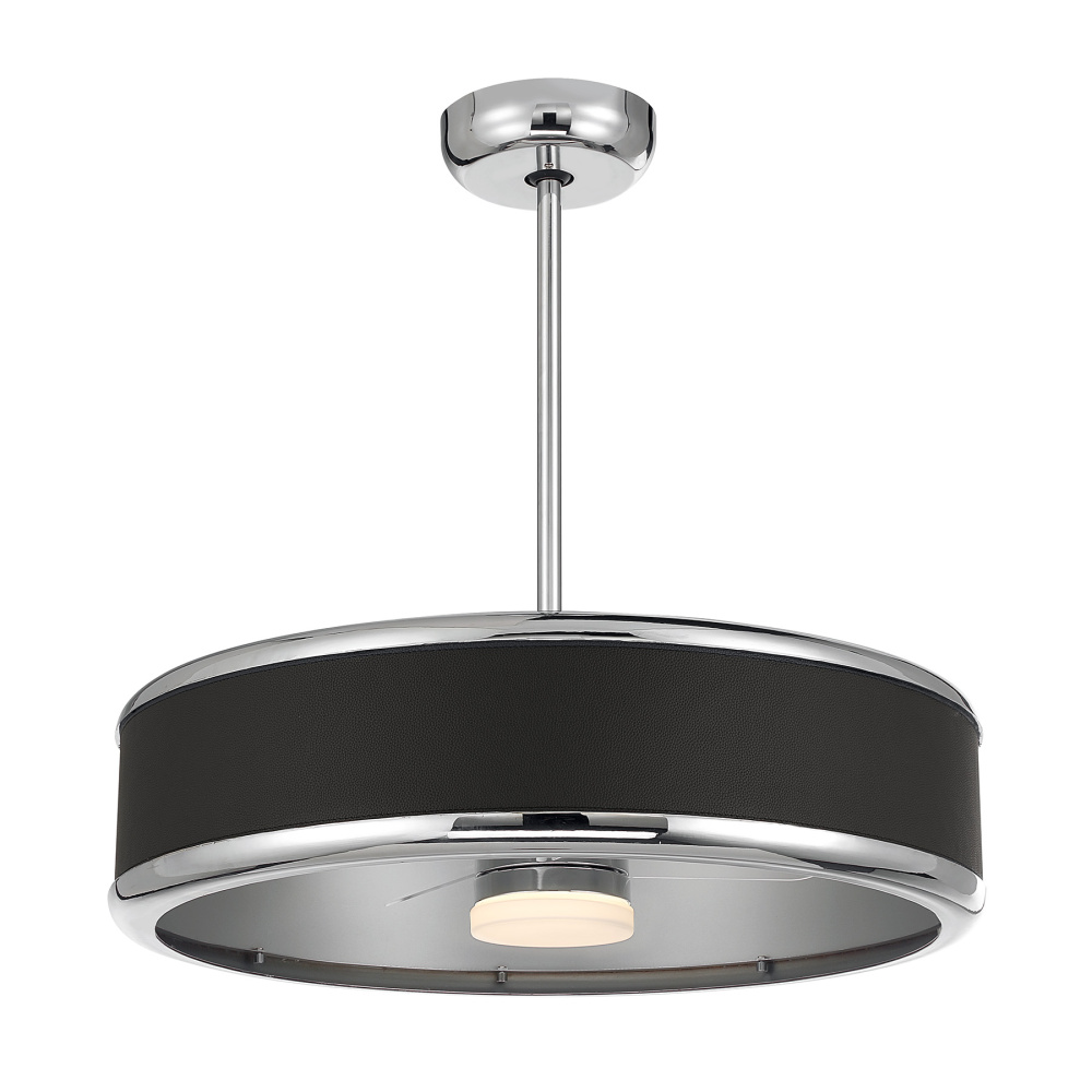 Archer LED Fan D'Lier in Polished Nickel