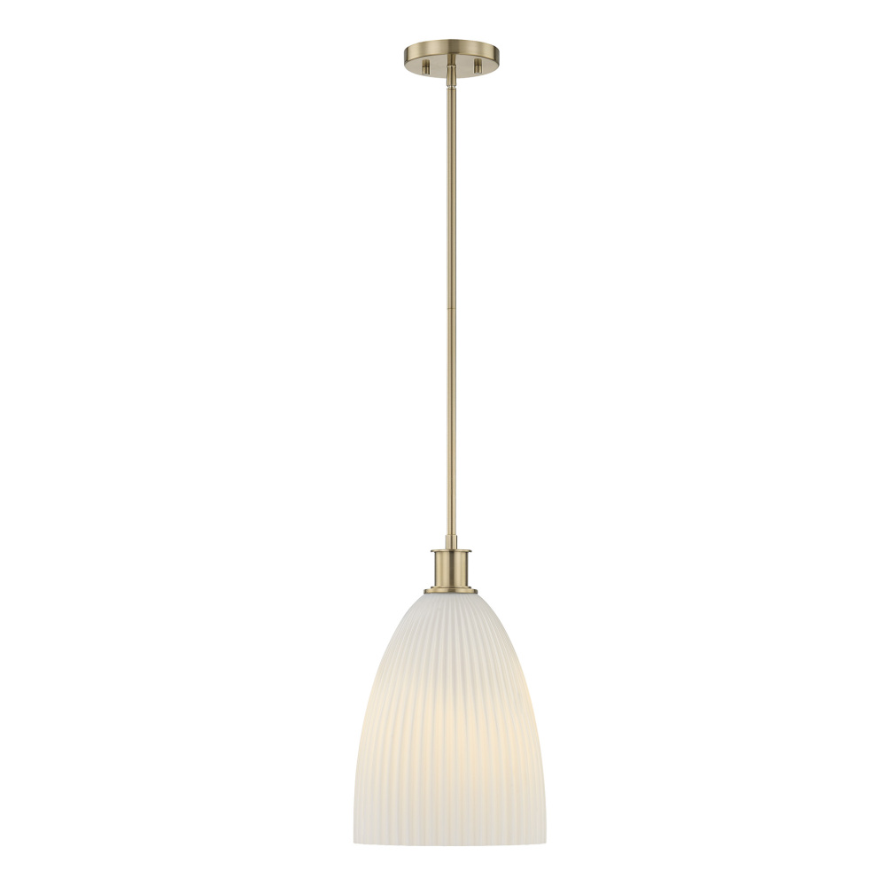 Baldwin 1-Light Pendant in Noble Brass