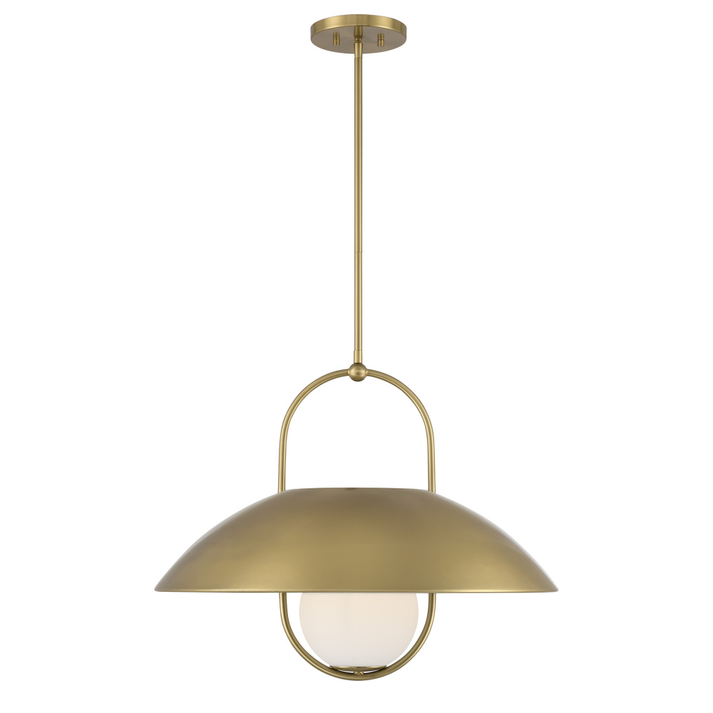 Lehigh 1-Light Pendant in Warm Brass
