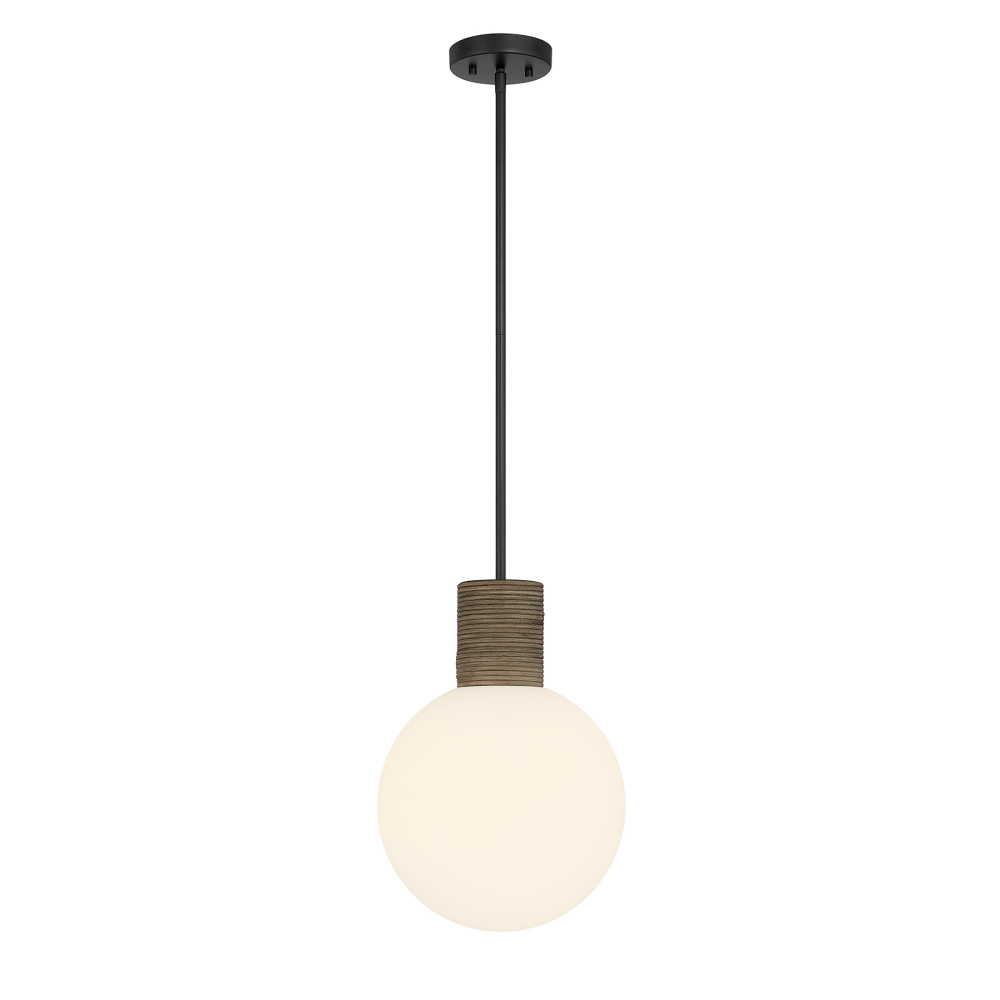 Jarrell 1-Light Pendant in Matte Black