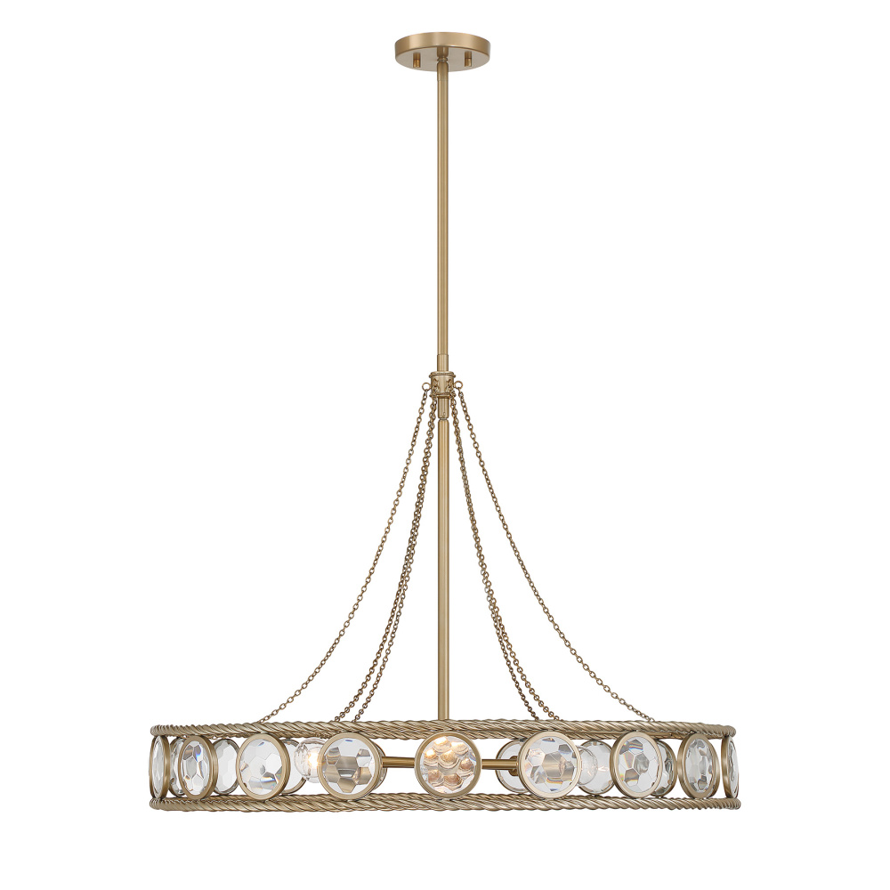 Cologne 6-Light Pendant in Opulent Gold