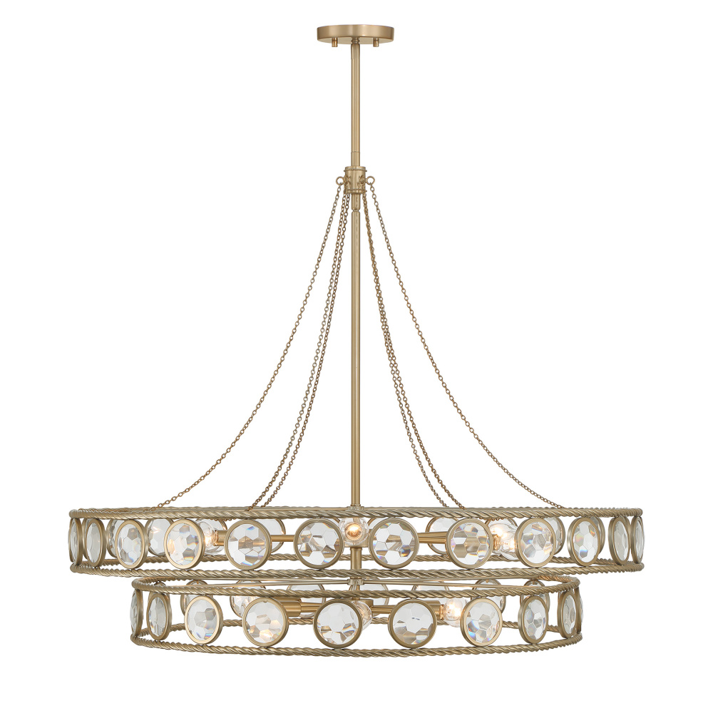 Cologne 12-Light Pendant in Opulent Gold
