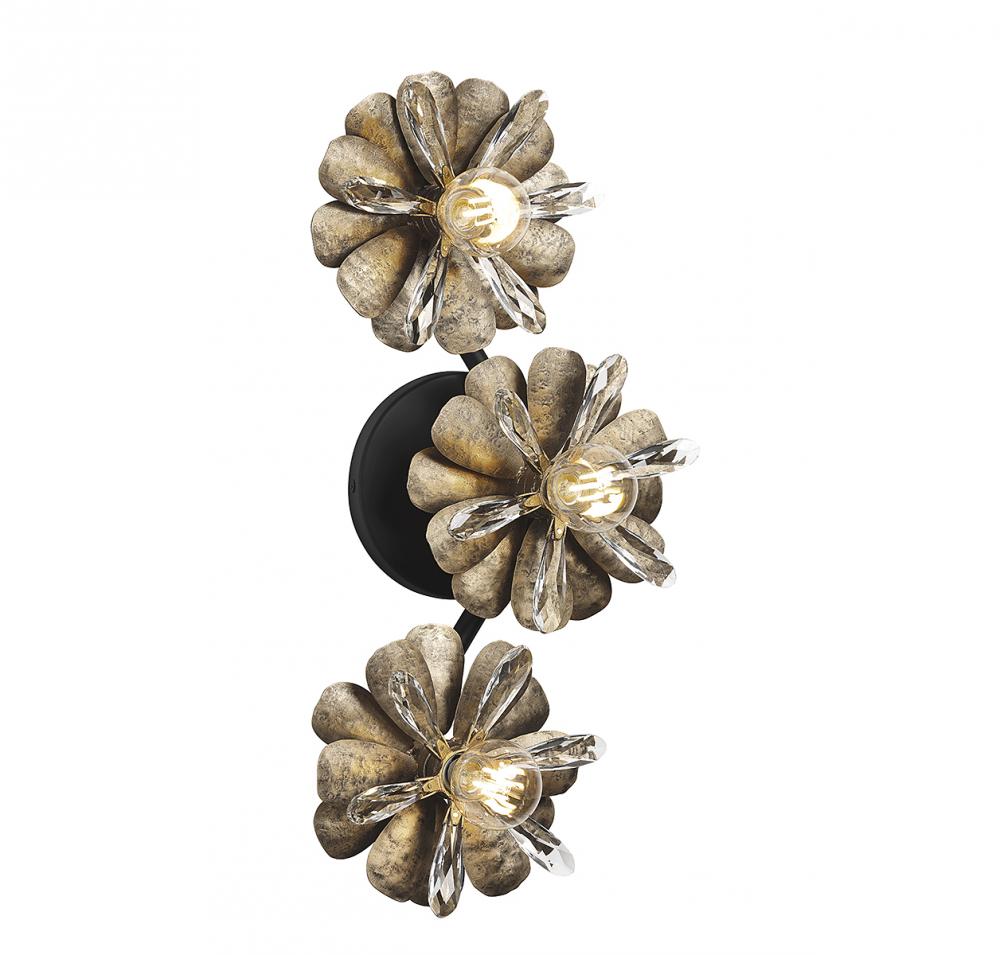 Giselle 3-Light Wall Sconce in Delphine