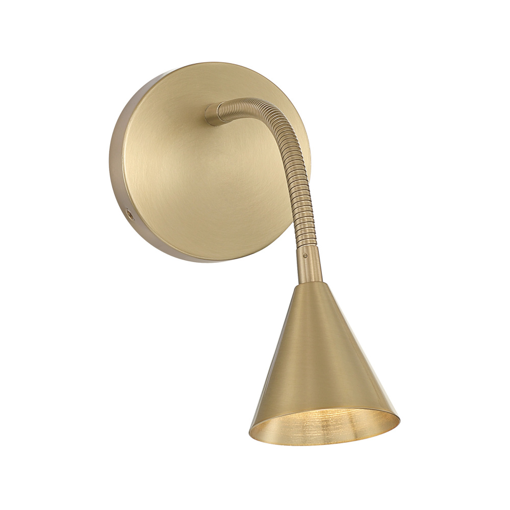 Pharos 1-Light Wall Sconce in Noble Brass by Breegan Jane